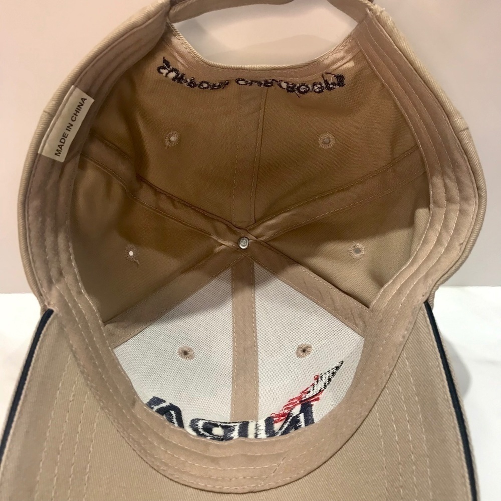 NRA National Rifle Association Embroidered Tan Adjustable Support Troops Hat Cap - Picture 5 of 8